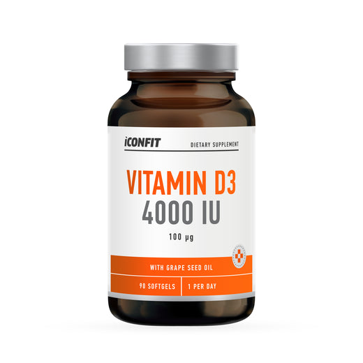 ICONFIT Vitamin D3 4000 IU (100 µg, 90 Capsules)