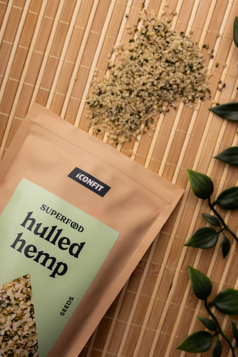 ICONFIT Ekologiškos lukštentos kanapių sėklos (200 g)