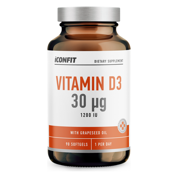 ICONFIT Витамин D3 1200 IU (30 µg, 90 капсули)